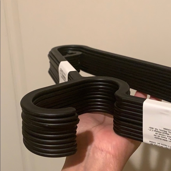 Set of 20 individual IKEA hangers plastic black SPRING CLEAN - Picture 10 of 16
